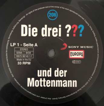 2LP Christoph Dittert: Die Drei ??? 206 - Und Der Mottenmann LTD