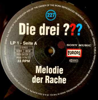 2LP Christoph Dittert: Die Drei ??? 227 - Melodie Der Rache