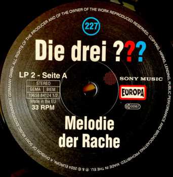 2LP Christoph Dittert: Die Drei ??? 227 - Melodie Der Rache