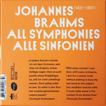 4CD/Zestaw pudełkowy Johannes Brahms: The Symphonies