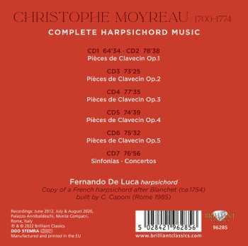 7CD/Zestaw pudełkowy Fernando De Luca: Complete Harpsichord Music