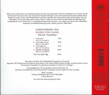 CD Philip Thomas: Works For Piano