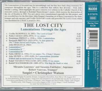 CD Christopher Watson: The Lost City - Lamentations Through The Ages