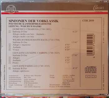 CD Wilhelm Friedemann Bach: Sinfonien Der Vorklassik