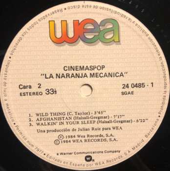 LP Cinemaspop: La Naranja Mecánica (Clockwork Orange)
