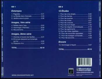 2CD Claude Debussy: Estampes, Images 1ère Et 2ème Série, 12 Études