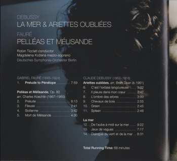 CD Claude Debussy: La Mer; Ariettes Oubliées; Pelléas Et Mélisande
