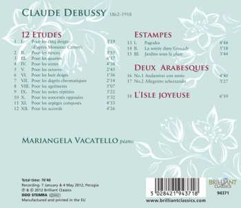 CD Claude Debussy: 12 Etudes