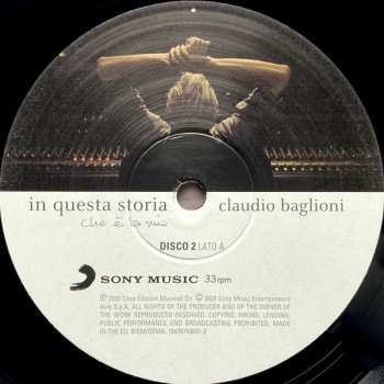 2LP Claudio Baglioni: In Questa Storia, Che È La Mia