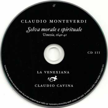 3CD Claudio Monteverdi: Selva Morale E Spirituale