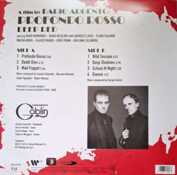 LP Claudio Simonetti's Goblin: Profondo Rosso/Deep Red - Soundtrack - 50th Anniversary CLR | LTD | NUM