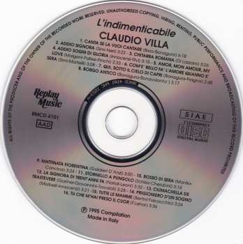 CD Claudio Villa: L'Indimenticabile