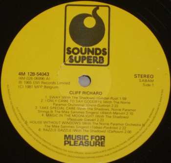 3LP/Zestaw pudełkowy Cliff Richard: Cliff Richard