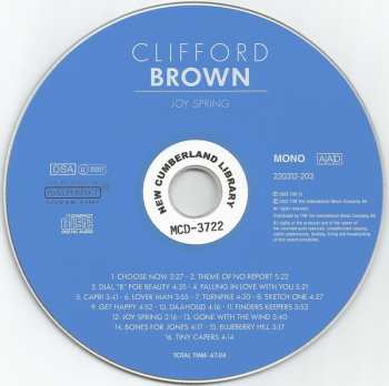 CD Clifford Brown: Joy Spring