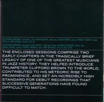 CD Clifford Brown: Memorial Album