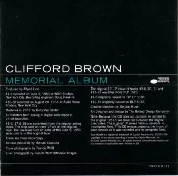 CD Clifford Brown: Memorial Album