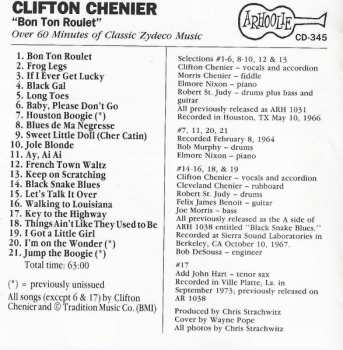 CD Clifton Chenier: Bon Ton Roulet! & More