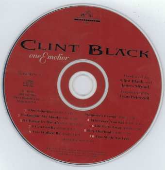 CD Clint Black: One Emotion