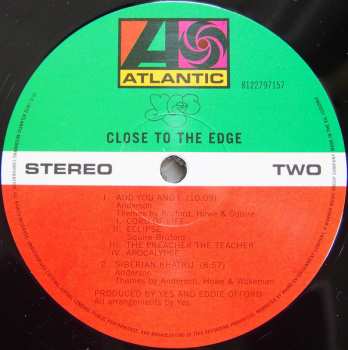 LP Yes: Close To The Edge LTD