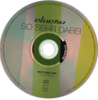CD Clueso: So Sehr Dabei