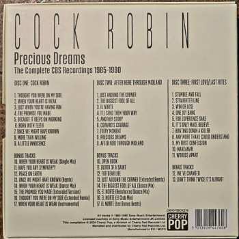 3CD/Zestaw pudełkowy Cock Robin: Precious Dreams (The Complete CBS Recordings 1985-1990)