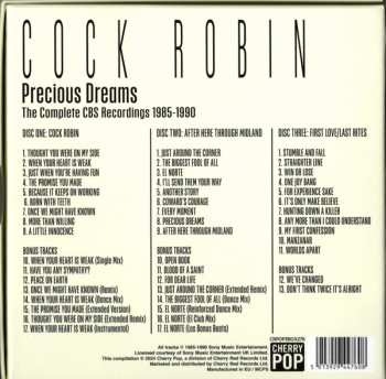3CD/Zestaw pudełkowy Cock Robin: Precious Dreams (The Complete CBS Recordings 1985-1990)