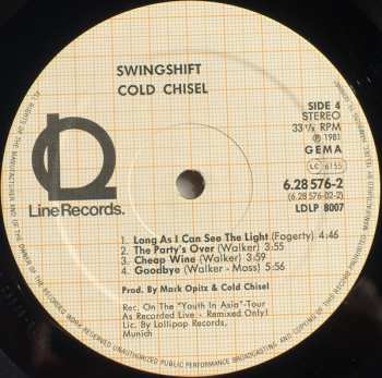 2LP Cold Chisel: Swingshift