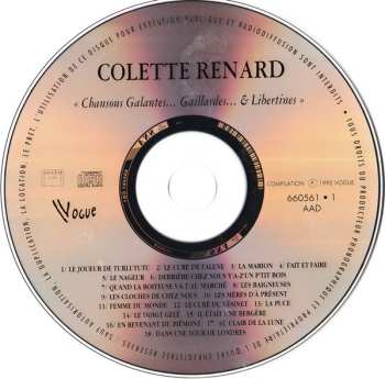 2CD Colette Renard: Chansons Galantes... Gaillardes... & Libertines