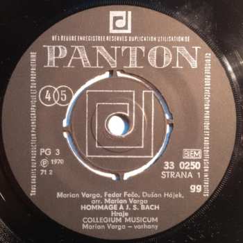 SP Collegium Musicum: Hommage À J. S. Bach / Ulica Plná Plášťov Do Dažďa