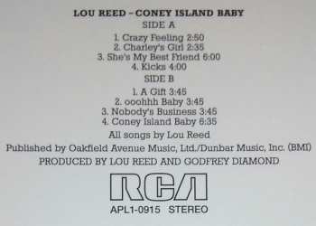LP Lou Reed: Coney Island Baby