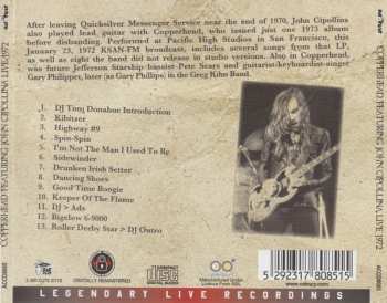 CD Copperhead: Live At Pacific High Studios San Francisco 1972