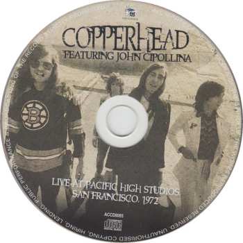 CD Copperhead: Live At Pacific High Studios San Francisco 1972