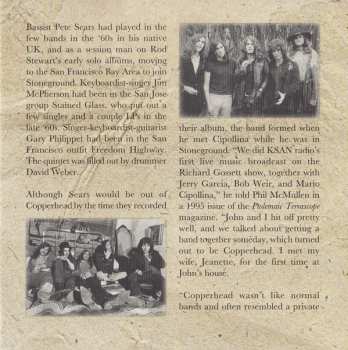 CD Copperhead: Live At Pacific High Studios San Francisco 1972