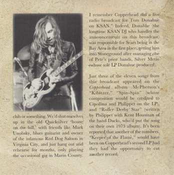 CD Copperhead: Live At Pacific High Studios San Francisco 1972