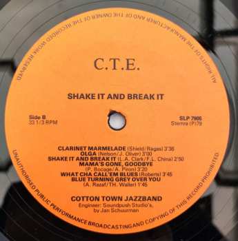 LP Cotton Town Jazzband: Shake It And Break It