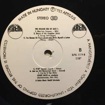 LP Count Basie Orchestra: The Golden Era Of Jazz 1. - Live And Rare
