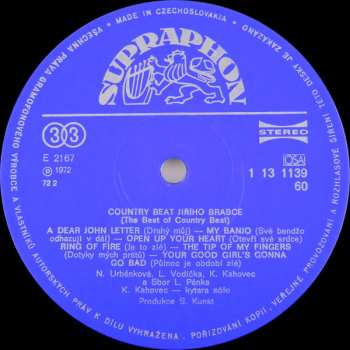 LP Country Beat Jiřího Brabce: The Best Of Country Beat