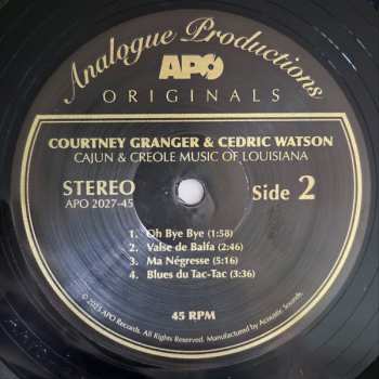 2LP Cedric Watson: Cajun & Creole Music of Louisiana