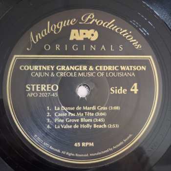 2LP Cedric Watson: Cajun & Creole Music of Louisiana