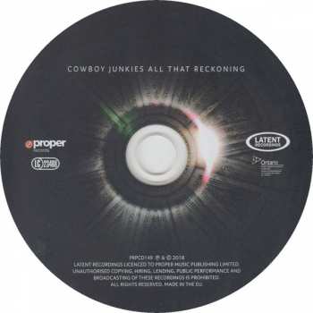 CD Cowboy Junkies: All That Reckoning