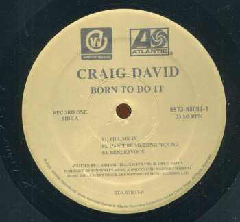 2LP Craig David: Born To Do It CLR