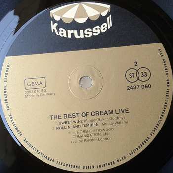2LP Cream: The Best Of Cream Live