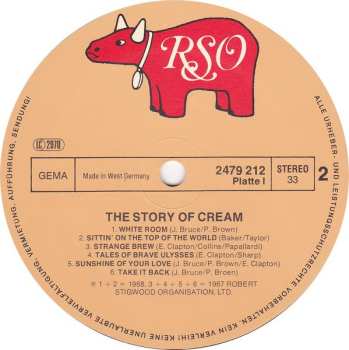 2LP Cream: The Story Of Cream