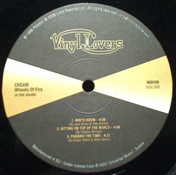 2LP Cream: Wheels Of Fire LTD | CLR