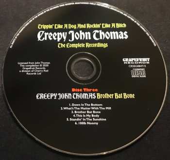 3CD/Zestaw pudełkowy Creepy John Thomas: Trippin' Like A Dog And Rockin' Like A Bitch: The Complete Recordings