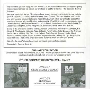 CD Creole George Guesnon: Plays, Sings & Reminisces