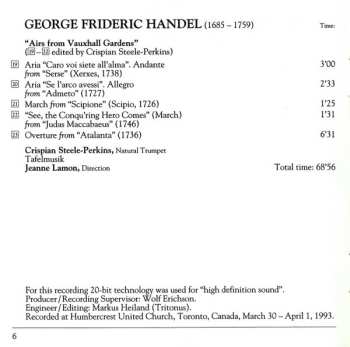 CD Tafelmusik Baroque Orchestra: Music For Trumpet & Orchestra