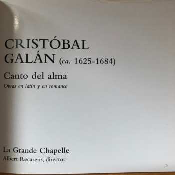 2CD/Zestaw pudełkowy La Grande Chapelle: Canto Del Alma: Obras En Latín Y En Romance