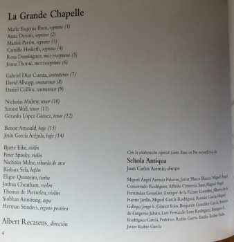 2CD/Zestaw pudełkowy La Grande Chapelle: Canto Del Alma: Obras En Latín Y En Romance