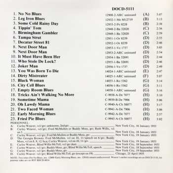 CD Curley Weaver: Complete Recorded Works 1933-1935 In Chronological Order